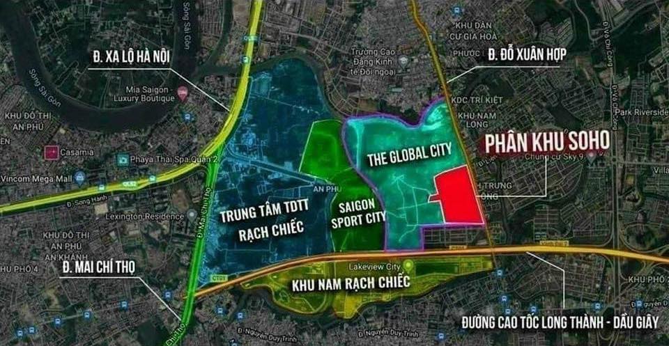 Vị trí dự án The Global City Quận 2